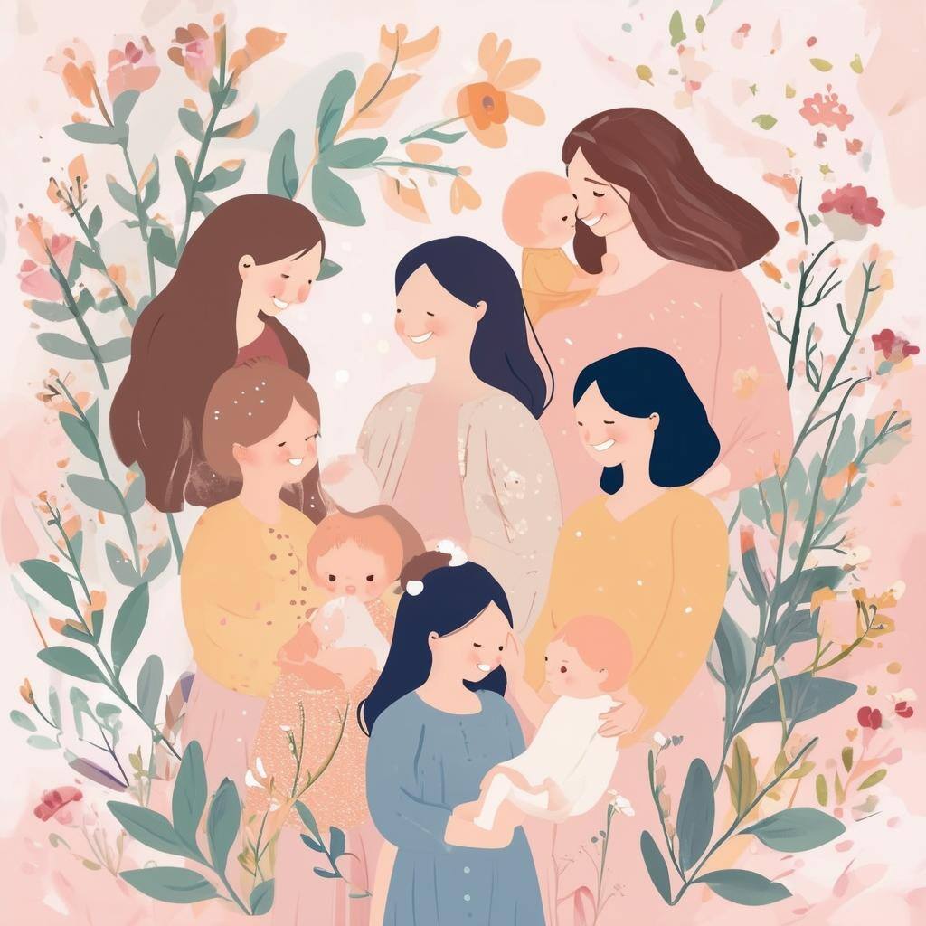 Online motherhood community soft colours